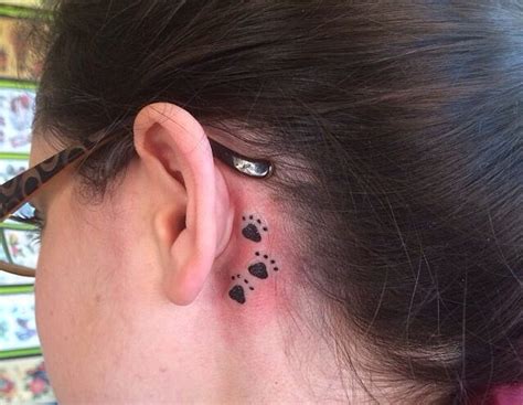 Paw Print Tattoo Behind Ear Meaning: A Whisper of Wildness in the Urban Jungle